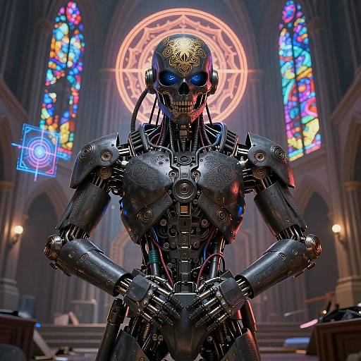 Ultra-Detailed Sci-Fi Sentinel Portrait