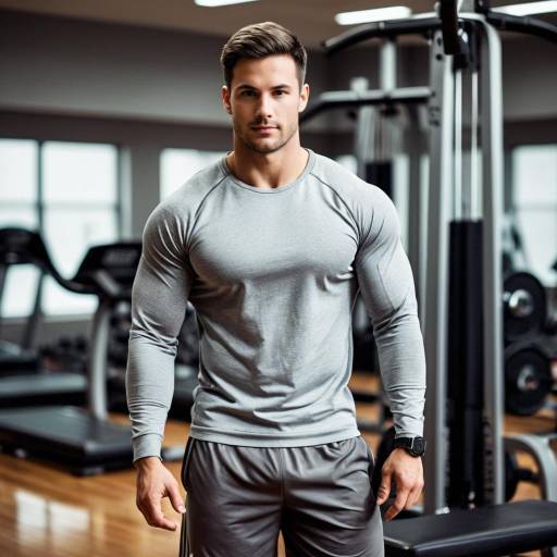 Realistic Gym Outfit for Muscular Man