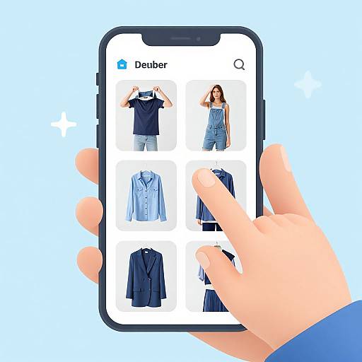 Smartphone App Clothes Remover UI