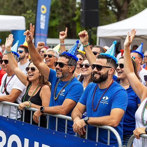 Vibrant Festive Crowd Celebration