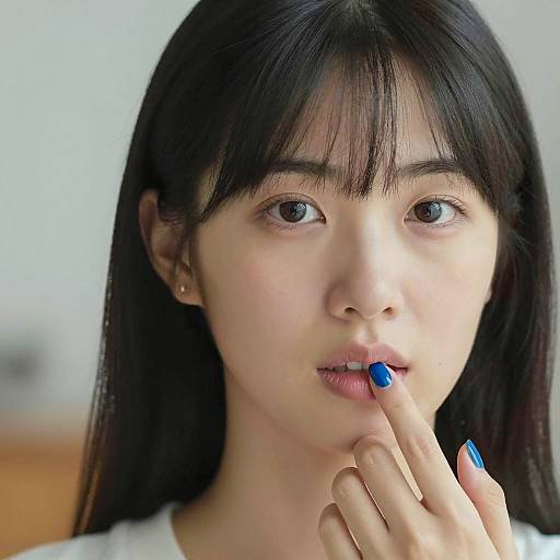 Close-Up Portrait of an Asian Woman