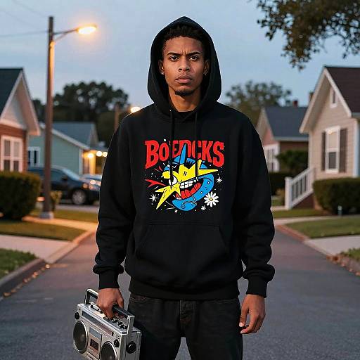 Custom Boondocks Character with Boombox