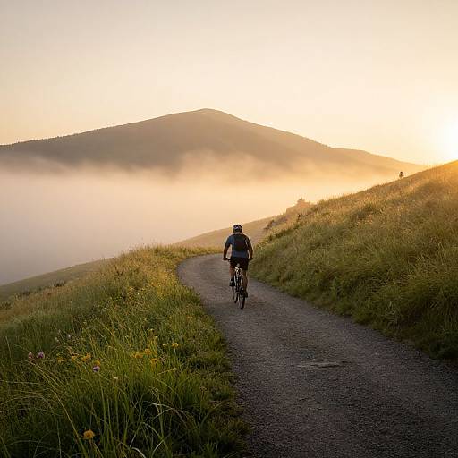 Serene Mountain Bike Sunrise Ride