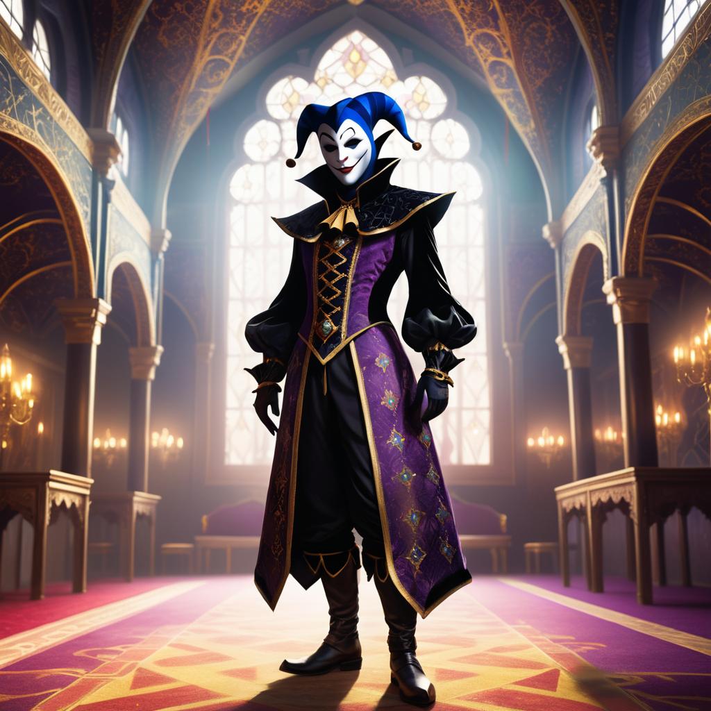 Sinister Jester in Celebration Hall Art