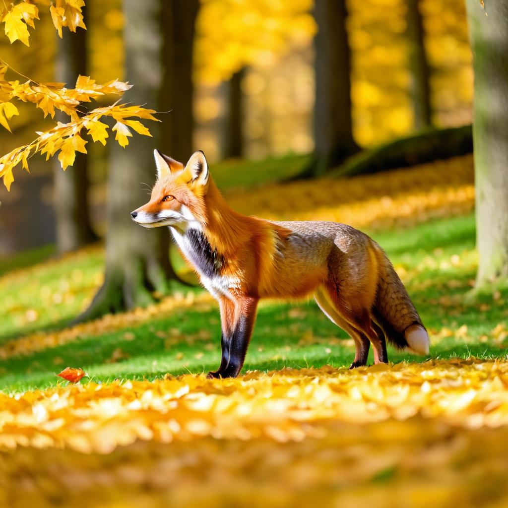 Fox Hunting in Autumn Sunlight