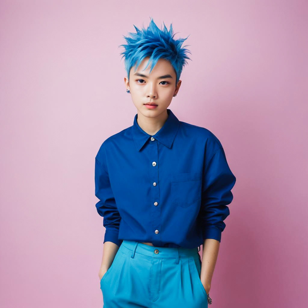 Playful Non-Binary Teen Photo Shoot