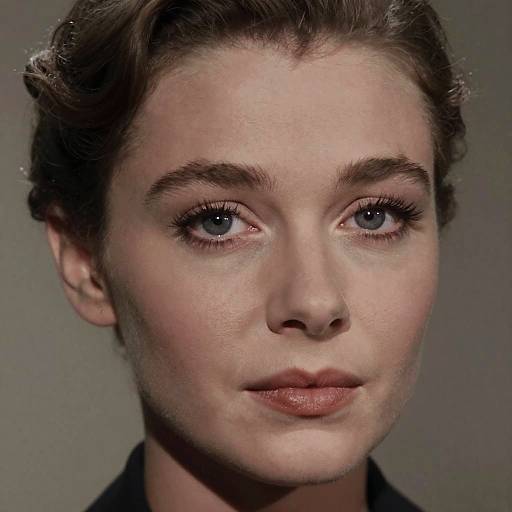 Young Diana Rigg Retro Glam Portrait