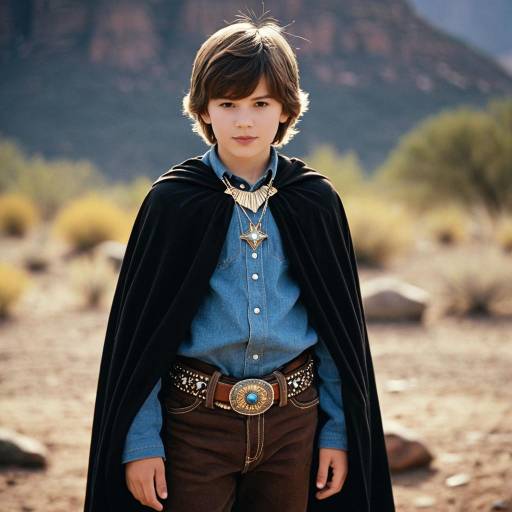 Realistic Solo Boy in Costume Jewelry