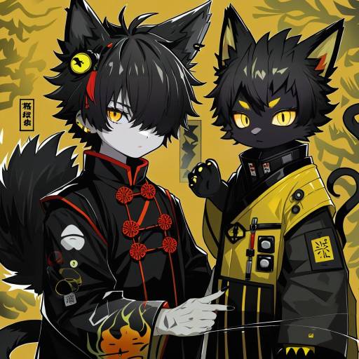 Illustration of Aak (arknights), arknights in the style of Nanateru