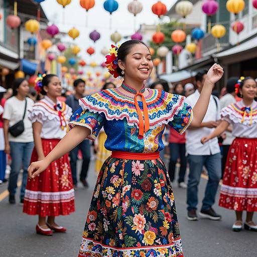 Vibrant Filipiniana Festival Portrait
