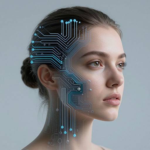 Human-Tech Fusion Portrait