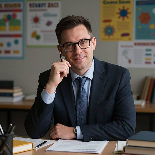 Portrait of a Confident School Counselor