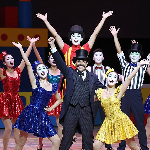 Vibrant Circus Performance in Action