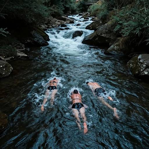Surreal Uphill River of Shadow