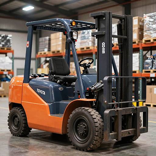 Toyota 8-6 Forklift in Warehouse
