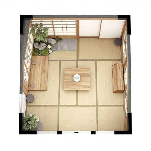 Traditional Japanese Tatami Room Floor Plan