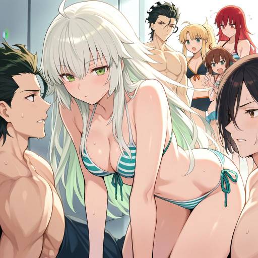 Swimsuit Pool Party with Diarmuid and Friends