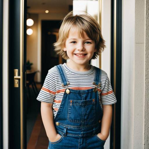 Charming Toddler Fashion Portrait Outdoors