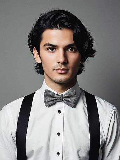 Stylish Bow Tie Formal Portrait