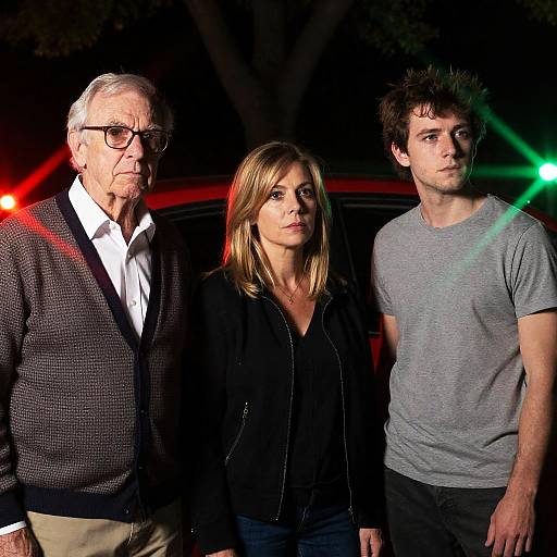 Night Portrait of Three Individuals