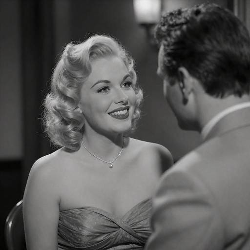 1940s Style Couple in Black and White