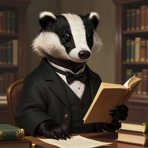 Stern Badger Librarian Assistant Portrait