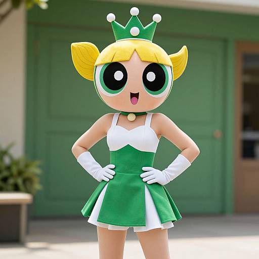 Mayor Powerpuff Woman Costume