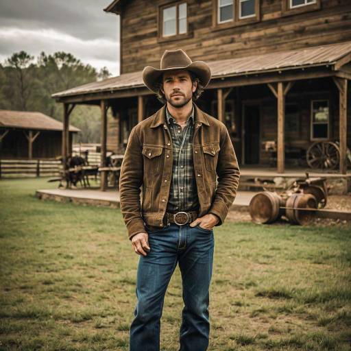 Rugged Cowboy Style in Earthy Tones