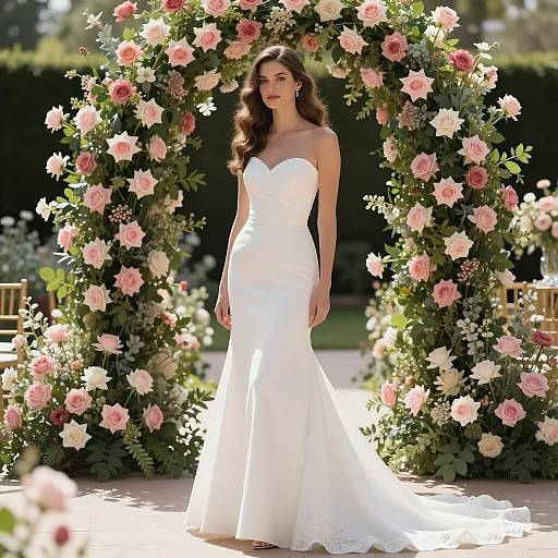 Elegant Wedding Reception in Floral Garden