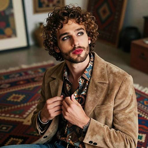 Bohemian Loft Fashion Editorial Portrait