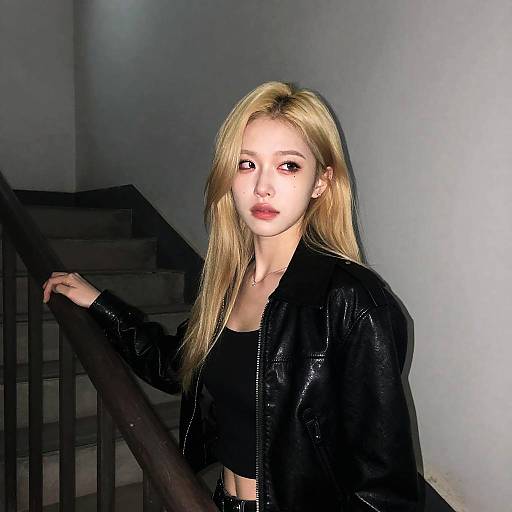 Intense Portrait of a Young Woman