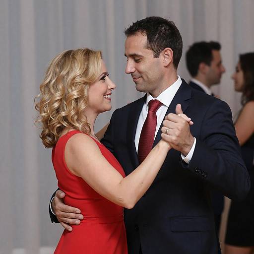 Joyful Dance Moment Between a Couple