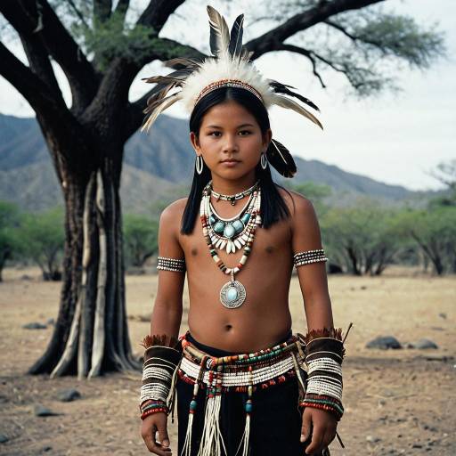Yakan Tribe Boy in Traditional Costume