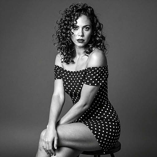 Elegant Monochrome Portrait of a Woman