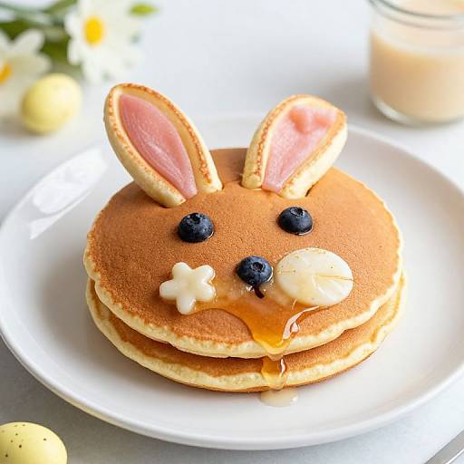 Easter Bunny Fruity Pancake Delight