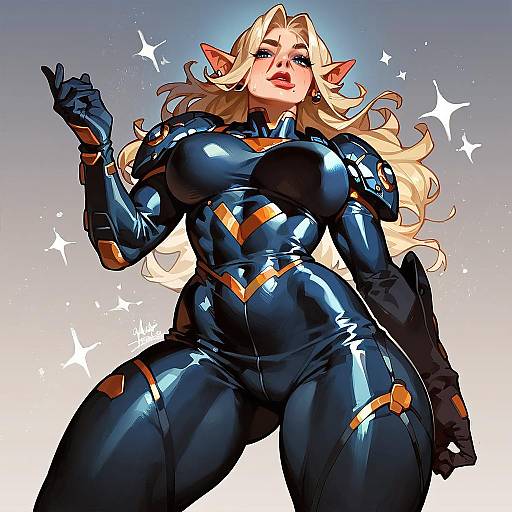 Futuristic Anthropomorphic Elf Orc