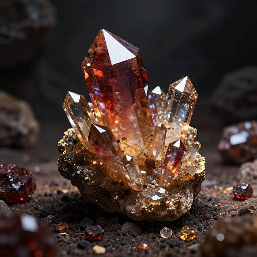 3D Render of Ancient Gem Mine