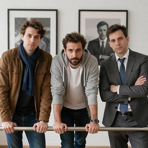 Three Men: Casual Meets Professional