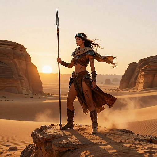 Desert Nomad Warrior Woman
