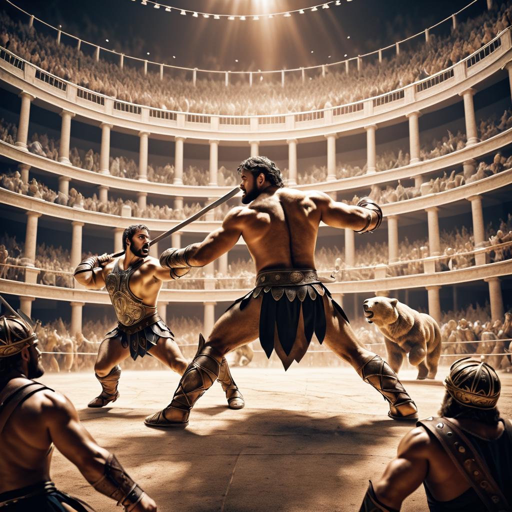 Gladiator vs Bear: A Classical Showdown