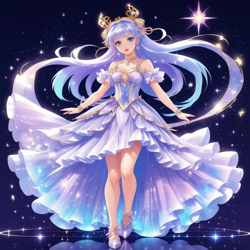 Anime Magical Girl Full-Body Portrait