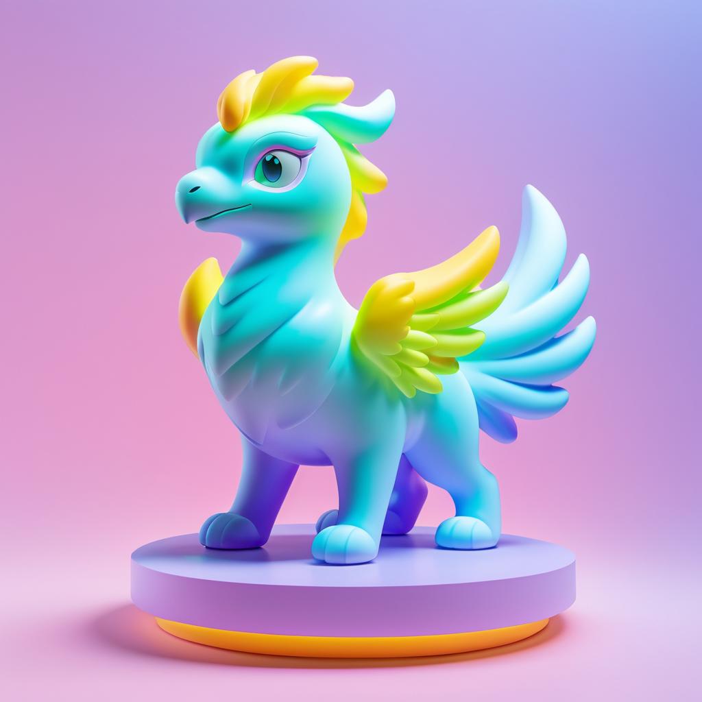 Futuristic Griffin 3D Model Design