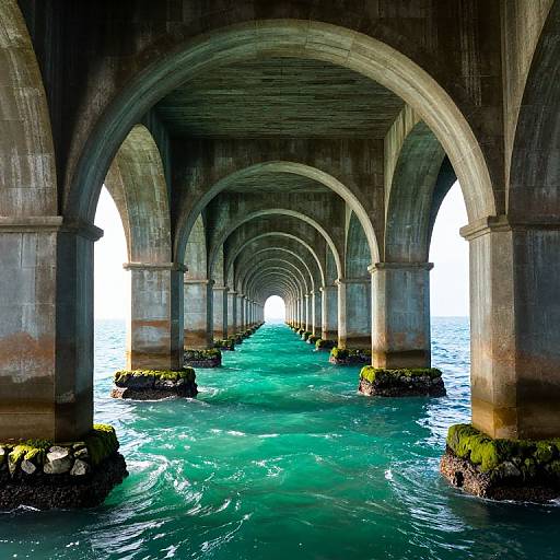 Endless Majestic Underwater Stone Arches