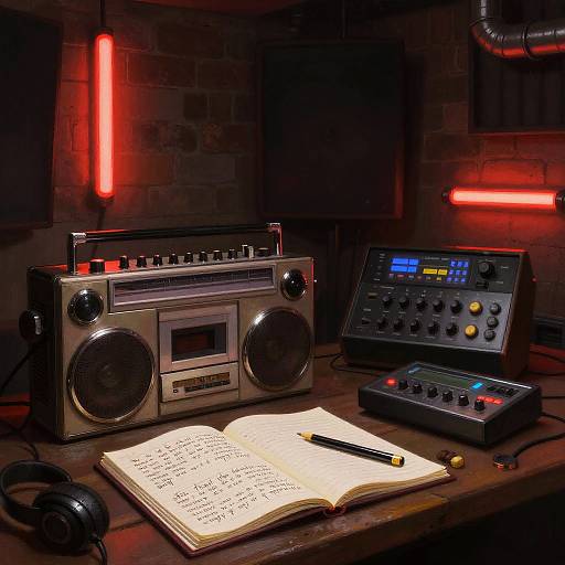 Underground Rap Studio Scene