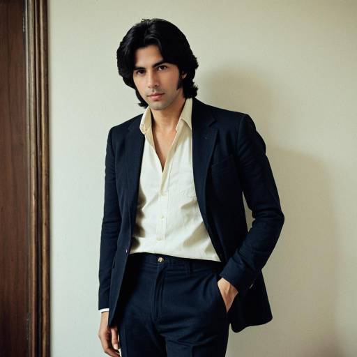 1970s Elegant Casual Male Fashion Portrait