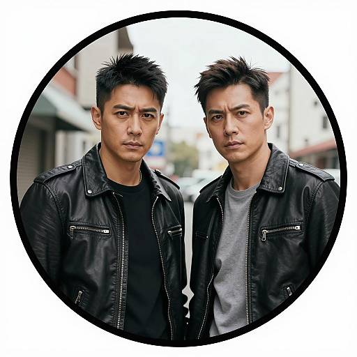 Intense Men in Urban Photograph