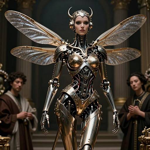 Biomechanical Dragonfly Angel Editorial