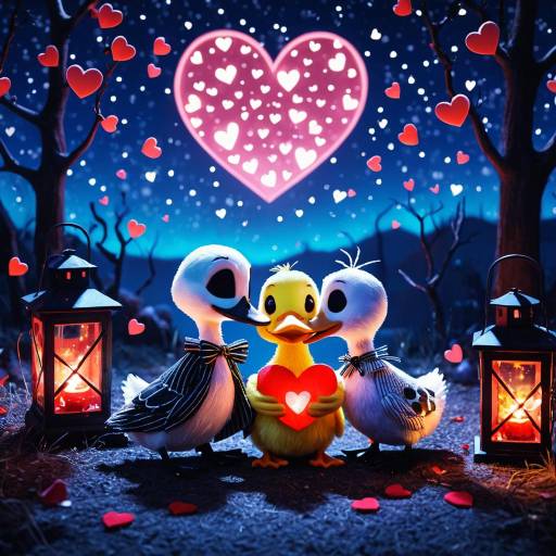 Valentine's Night with Adorable Ducks Valentine's Night with Adorable Ducks