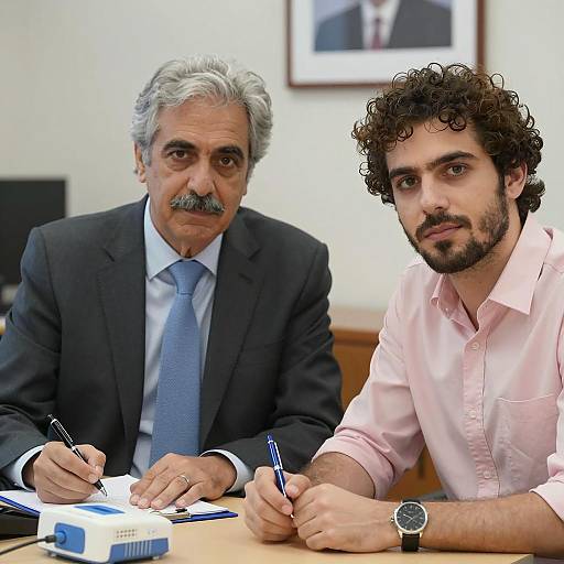 Serious Business Meeting in Office Setting