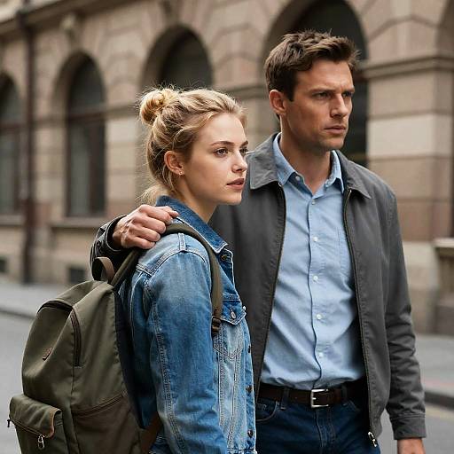 Intimate Urban Moment in Natural Light